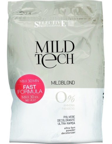 SELECTIVE PROFESSIONAL MILD TECH BLOND 250 GR. Polvo decolorante ultrarrápido sin amoniaco / poder de aclaración hasta 6 tonos.